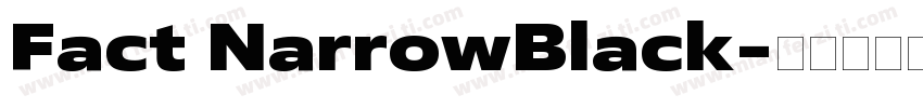 Fact NarrowBlack字体转换